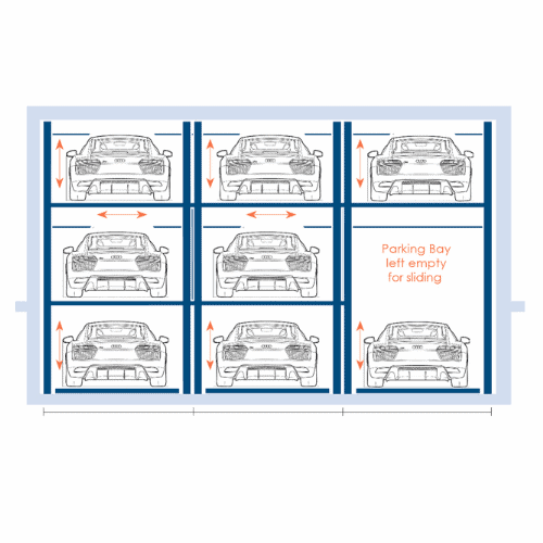 CSI Semi Automatic parking Drawing